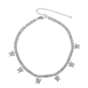 Collier Tennis Mini Papillon